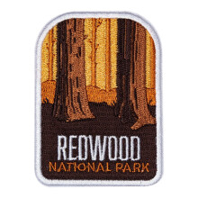N ivka Vagabond Heart Redwood National Park - Suven r zo sekvoje - Na ehlovac cestovn odznak zo sekvoje