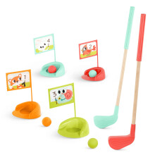 B. toys - Dreven    golfov    sada -    port a outdoor - 15-dielna golfov    sada pre batolat    s    lo   n   m vreckom - Hra na hranie - 3 roky +
