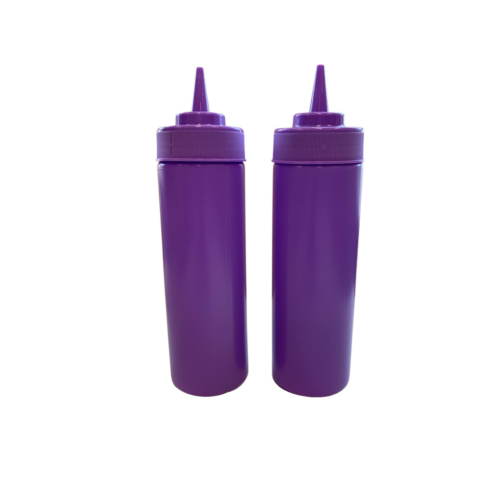 K Ra A Lindy Bark And Lindy Bpa Free Squeeze Bottle Food Prep Plastic Condiment 12 Oz For Hot Sauces Condiments Dressings 2 Purple