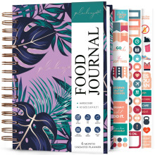 PLANBERRY Food Journal Premium - Nutrition Planner with Diet & Calorie