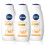 NIVEA NIVEA Σαπούνι Σώματος Λευκό Ροδάκινο και Γιασεμί με Θρεπτικό Ορό, 3 τεμάχια, 20 Fl Oz 1