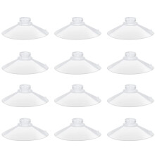 LuluEasy 12 Stck 2,2 Zoll groe, transparente Saugnpfe fr dickes Glas, ohne Haken, ohne Lcher, professionelle, robuste Saugnpfe fr Zuhause, Org