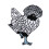 Puiul dragu? cu patch de pui brodat pe Patch Farm Animal Applique 1