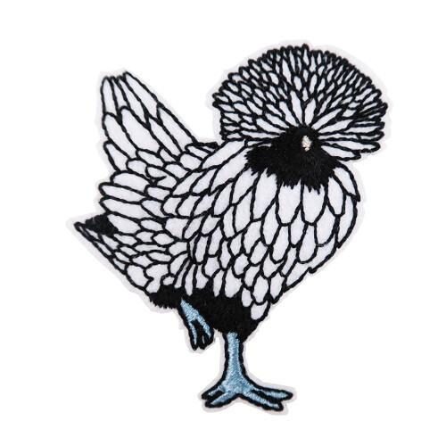 Puiul dragu? cu patch de pui brodat pe Patch Farm Animal Applique
