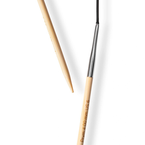 Prym PRIM 16 """" Bamboo de 4 mm de tricotat ACEL 2