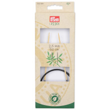 Prym 32"" Rundstricknadeln aus Bambus, 2,5 mm, Natur