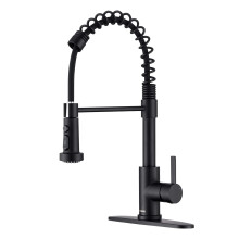 Faucet for Kitchen Sink Black Kitchen Faucet with Pull Down Sprayer