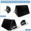 HOXWELL 2 Packs Rubber Heavy Duty Wheel Chocks for Travel Trailers wit 3