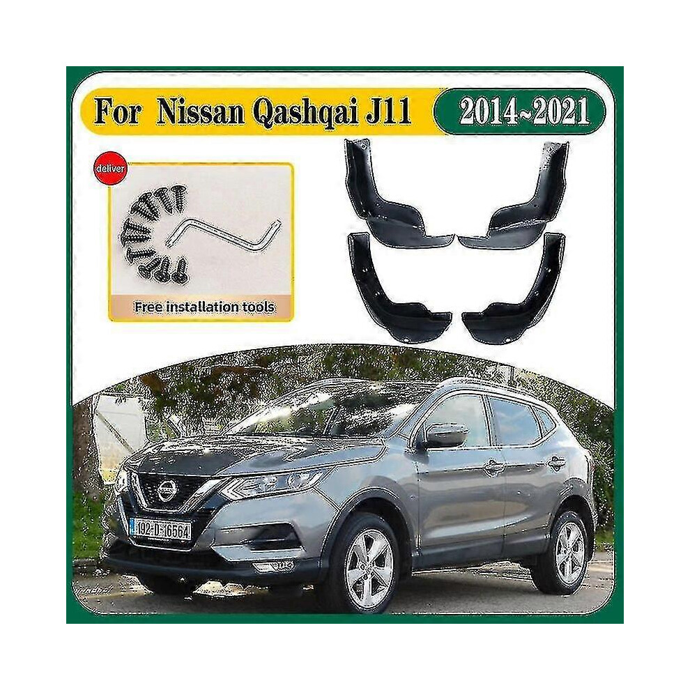 (As Show, One Size) Car Mudguards For Nissan Qashqai J11 Rogue Sport 2014~2022 Car Mudflap Splash Guard Front Rear Fender Auto Accessories Mud Flaps 5061696784525