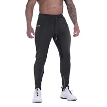 FIRSTGYM Mens Joggers Sweatpants Slim Fit Workout Training Thigh Mesh