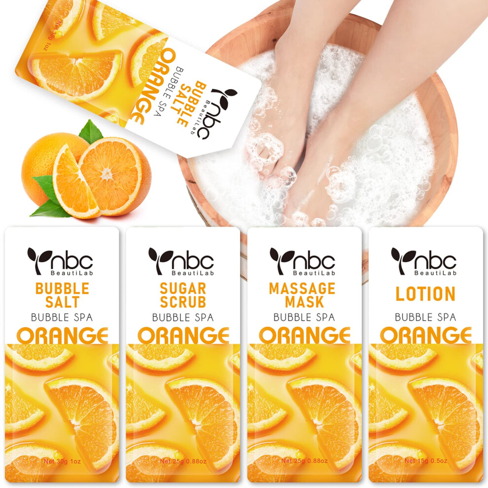 Nbc Beautilab Pedicure Foot Soak Salt For Dry Feet Foot Spa Kit At Home (4_Orange)