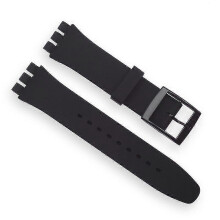 (20mm, grey) Black Watchband For Swatch Strap Buckle For Swatch Silicone Watch Band 17mm 19mm 20mm Rubber Strap16mm Watch Accessories-blue