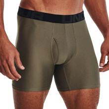Under Armour herr Tech 6-tums Boxerjock 2-Pack, Svart (004)/Tent, 5X-Stor