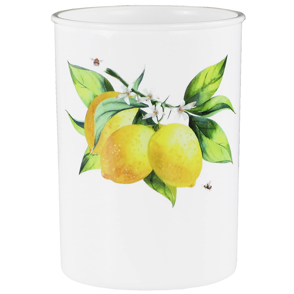 Reston Lloyd Utensil Holder Fresh Lemons with Honey Bees