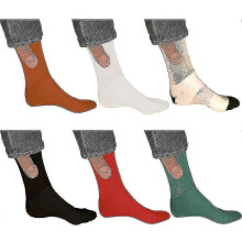 (Brown, One size) Novelty Socks Exposed Women Man Novelty Funny Socks