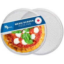 Norjac Pizza Bakeskærm 18 tommer 2 Pack Sømløs restaurantklasse aluminium
