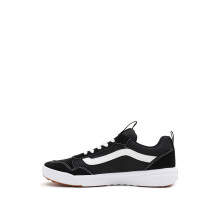 Vans Scarpe da ginnastica basse da uomo in pelle scamosciata e tela nere e bianche 12