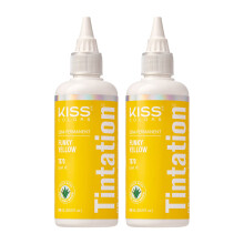 Kiss Tintation Semi-permanente Haarfarbe 5 Unzen (Funky Yellow (2er-Pack))
