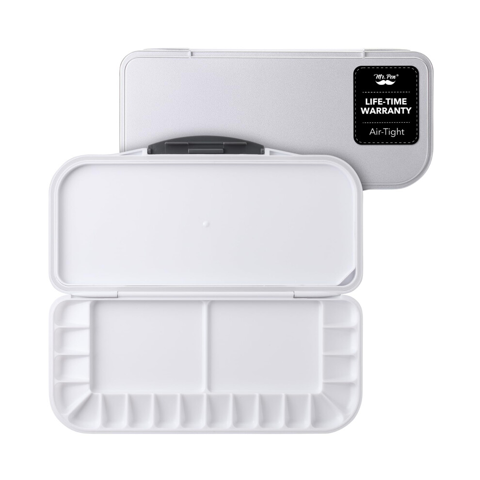 Mr. Pen Tavolozza Per Acquerelli A 18 Pozzetti Con 2 Aree Di Miscelazione E Coperchio, Vassoio Pieghevole Per Pittura-image