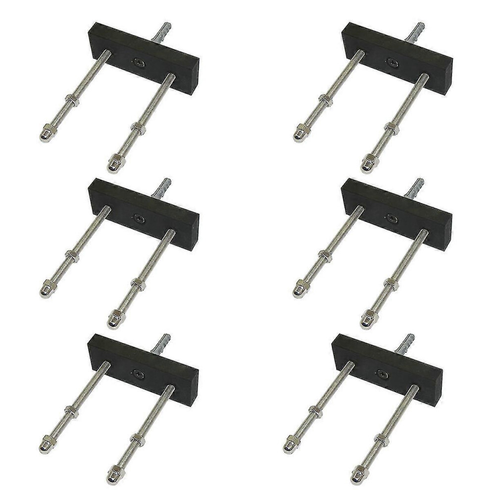 (As Show, One Size) 6 Pack Skateboard Floating Deck Display Wall Mount Rack Holder 5061429038482