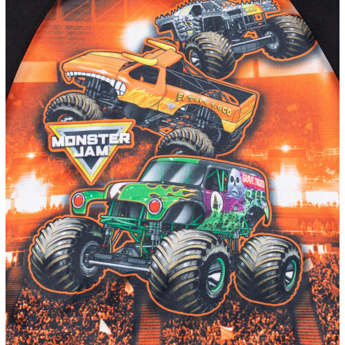 Monster Jam Maximum Destruction El Toro Loco Grave Digger Pullover Hoodie Orange 3T 2