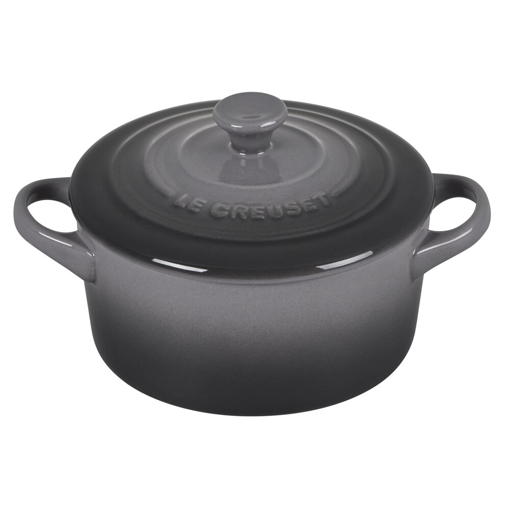Le creuset Stoneware Mini Round cocotte, 14 oz, Oyster