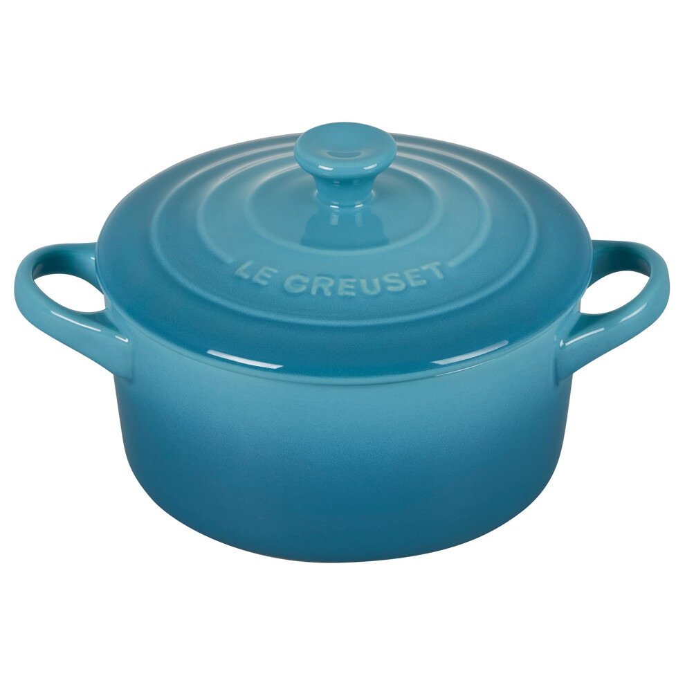 Le creuset Stoneware Mini Round cocotte, 14 oz, caribbean