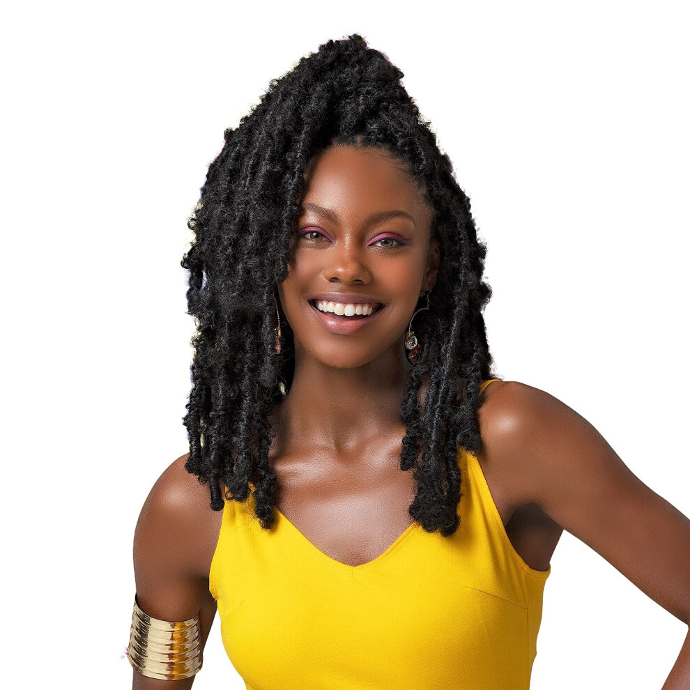 Mossby-Collectie Janet Collection Nala Tress 3X Butterfly Faux Locs Crochet Braid (10""