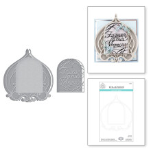 Spellbinders Forever in Our Memory Beautiful Sentiment Vignettes Collection von Becca Feeken Metallgetzte Stanzformen