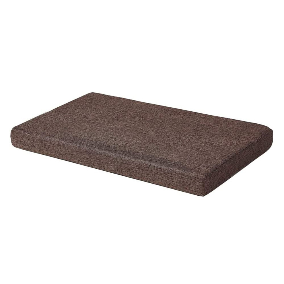 Coussins de banc en mousse    m  moire de forme, dossier en caoutchouc antid  rapant, coussin de balan  oire/canap   d'int  rieur, 91 x 35 cm, marron