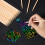 FARCURN Ξύλινο Στυλό για Scratch Art, 150 Τμχ Ξύλινα Στυλό, Εργαλεία Βαθμολόγησης 2