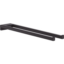 Hansgrohe -Towel Holder Twin-Handle 3-inch Holder in Matte Black, 41770670