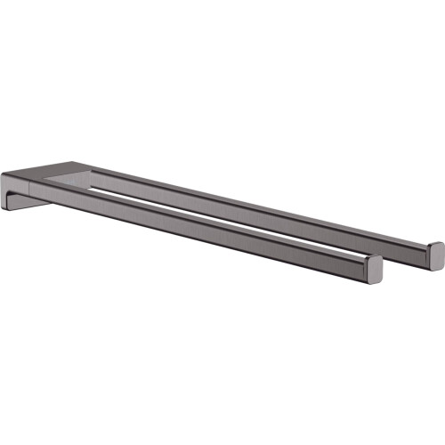 Hansgrohe Hansgrohe - Κρεμάστρα Πετσέτας Διπλής Λαβής 3-ιντσών σε Ματ Μαύρο Χρώμιο, 41770340