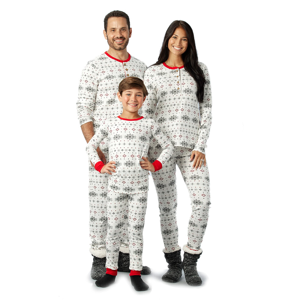 HonestBaby Pyjama familial pour b   b    en coton biologique Jumbo Fair Isle