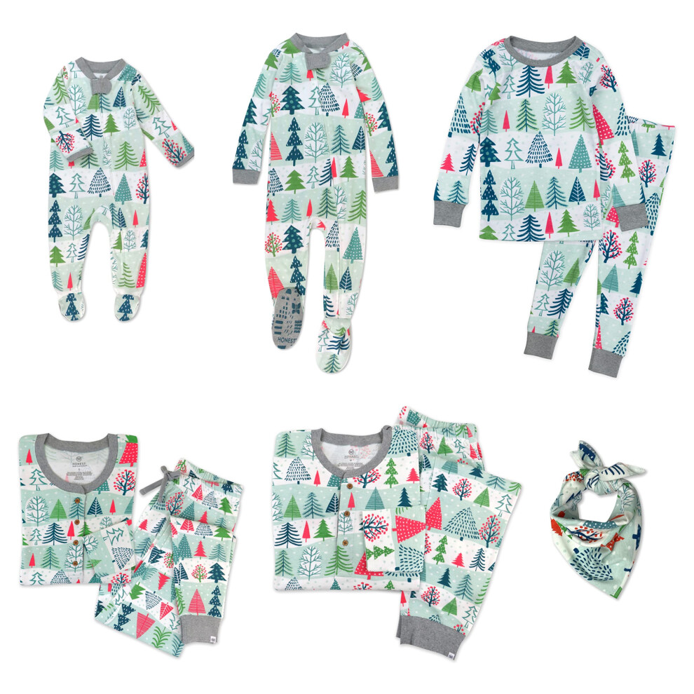 Pyjama familial en coton biologique pour b   b    HonestBaby Feelin' Pine M