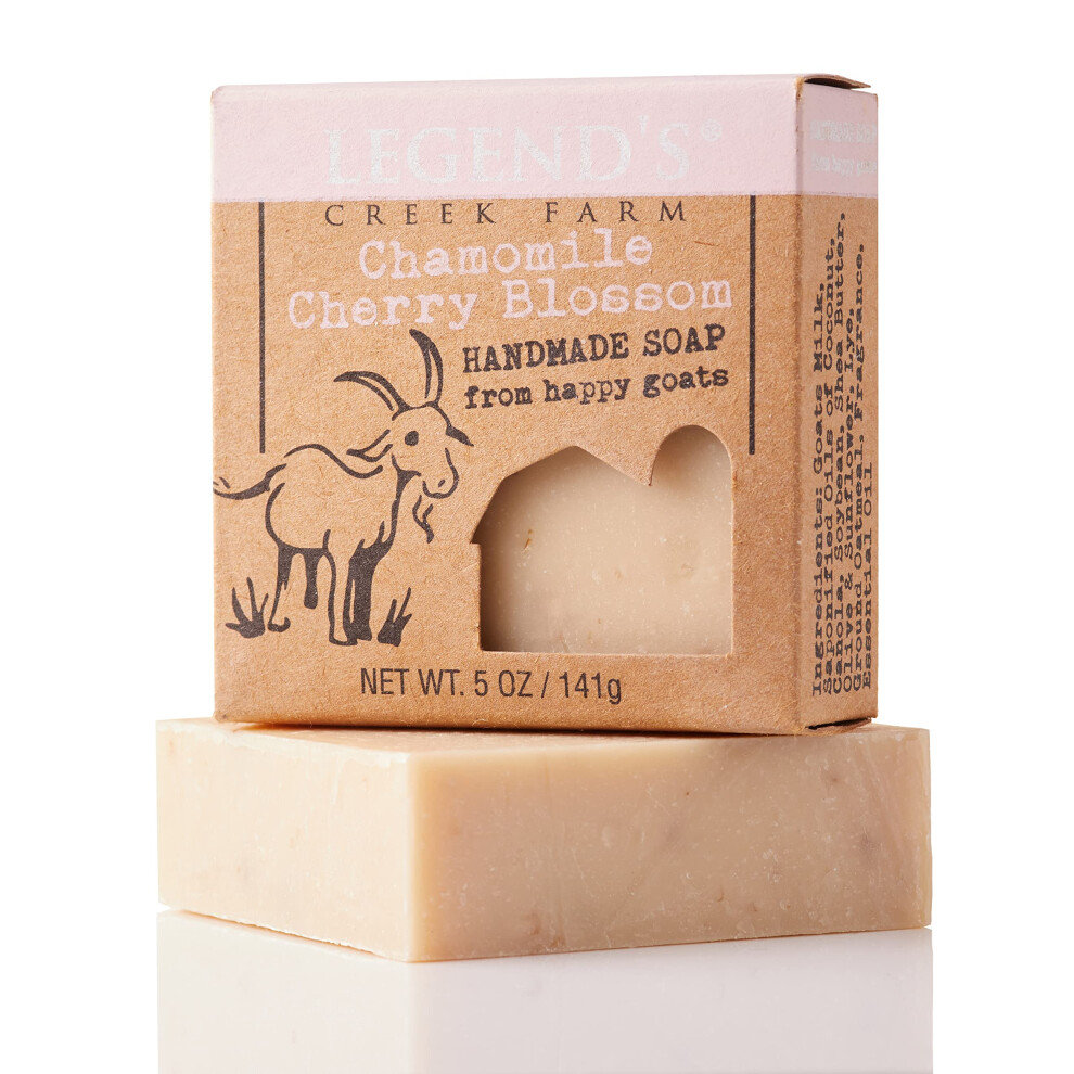 Savon au lait de ch   vre de la ferme Legends Creek Barre nettoyante hydratante pour les mains
