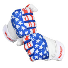 Hushe 'American Flag Beisebol Batting luvas de rebatidas EUA Bandeira de beisebol Luvas de rebatidas para jovens adultos e unissex (branco) (adul