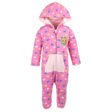 CoComelon Infant Baby drenge eller piger Fleece overall Pink 18 m?neder