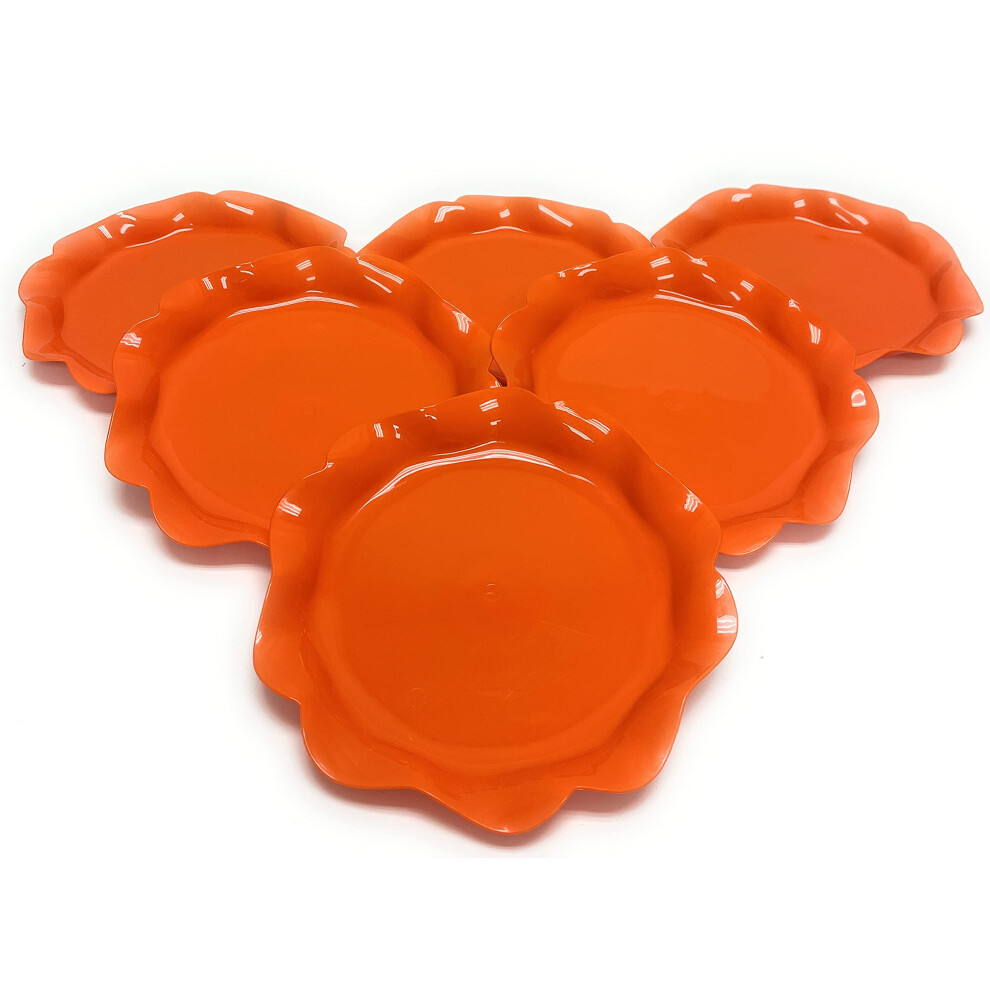 Mintra Home Reusable Bowls and Plates 6pk - Lotus Collection (Orange-image-OPC-PFPSVJ7-NEW