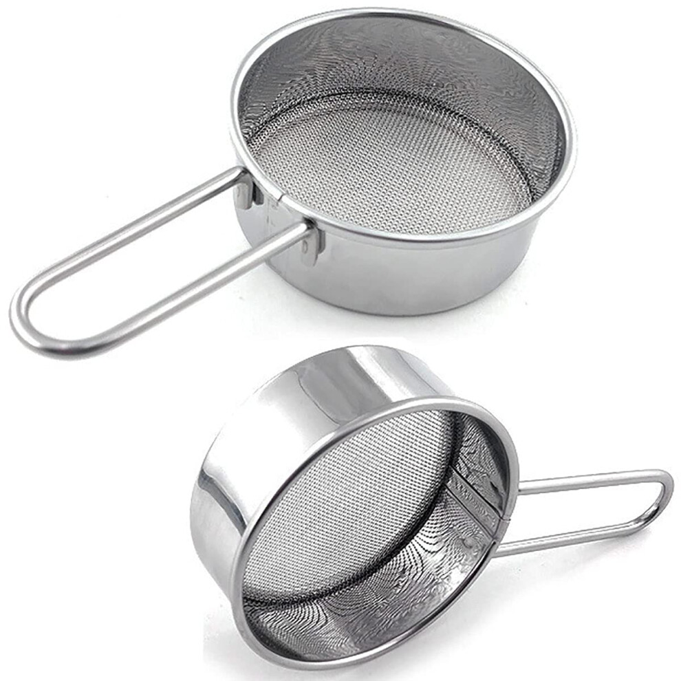 Dadamong 2Pack Mini Flour Sifter for Baking  Flour or Powdered Sugar Shaker Duster with Handle  Stainless Steel Baking Tools Du-image-OPC-PFRMCCB-NEW