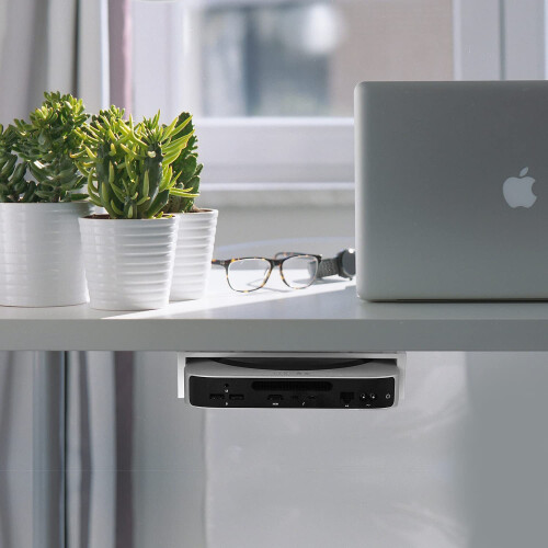 Hosanwell Mac Mini Mount | Brugerdefineret montering til Mac Mini Vesa -kompatible v?gmontering under desk flere installationsveje 2