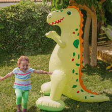 Float gldje sprinkler fr barn utomhus lek vatten sprinkler uppblsbar 5.5ft jtte dinosaurie t-rex bra gva fr barn och vuxna vatten leksak f