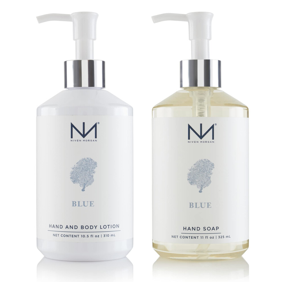Thompson & Morgan Blue Niven Morgan Hand Soap And Lotion Set