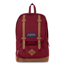 Jansport Cortlandt Laptop ryggsck Russet Red 15 Laptop Sleeve-Synthetic Leather Shoulder Computer Bag med stora fack vadderade remmar ryggsck f