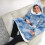 Ontel Huggle Hoodie Υπερ-Μαλακή Κουβέρτα, Μπλε Tie-Dye 2