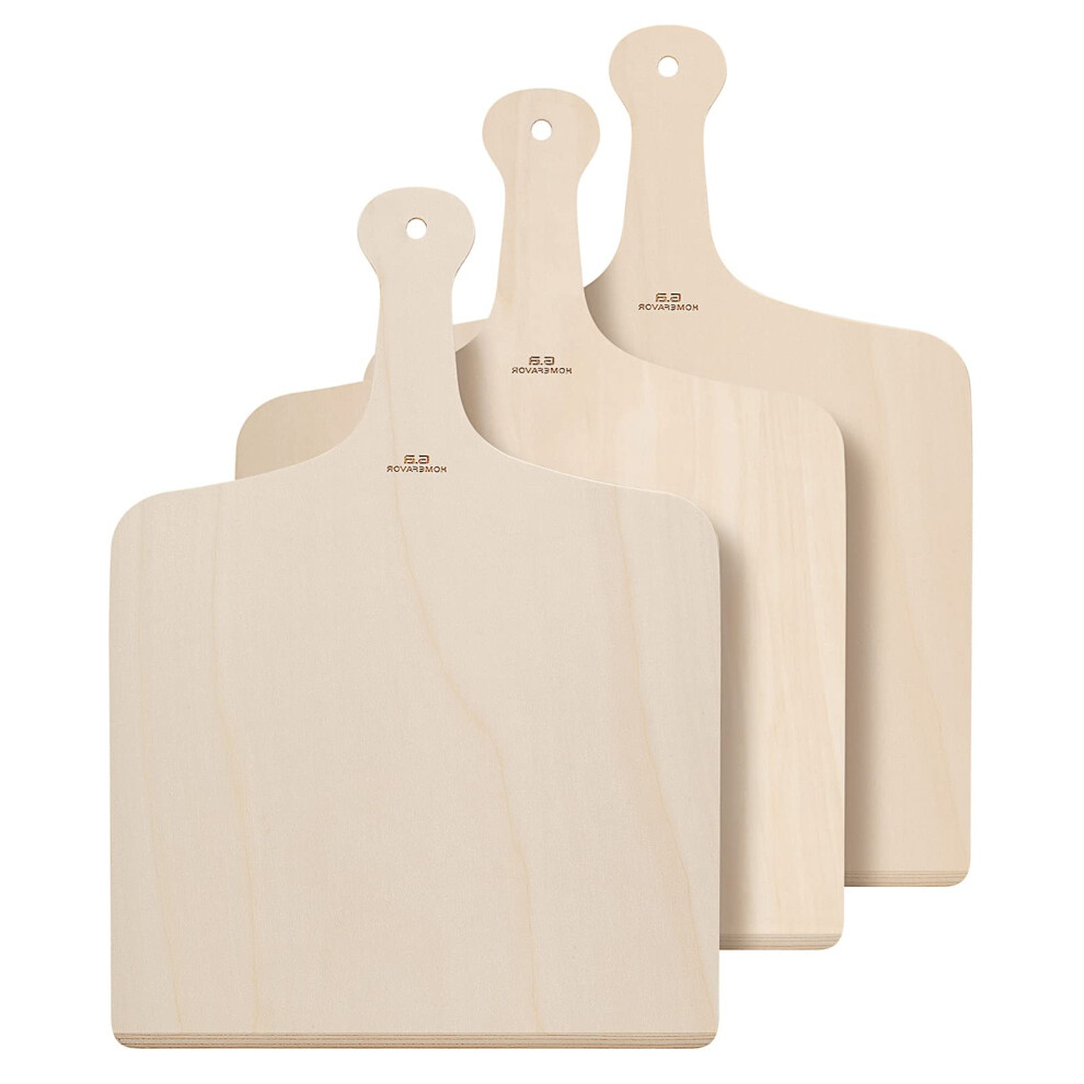Lot de 3 pelles     pizza Ga HOMEFAVOR - 30,5 x 40,6 cm - Pelles     pizza en bois avec manche en bois - Pour la cuisson de pizzas maison
