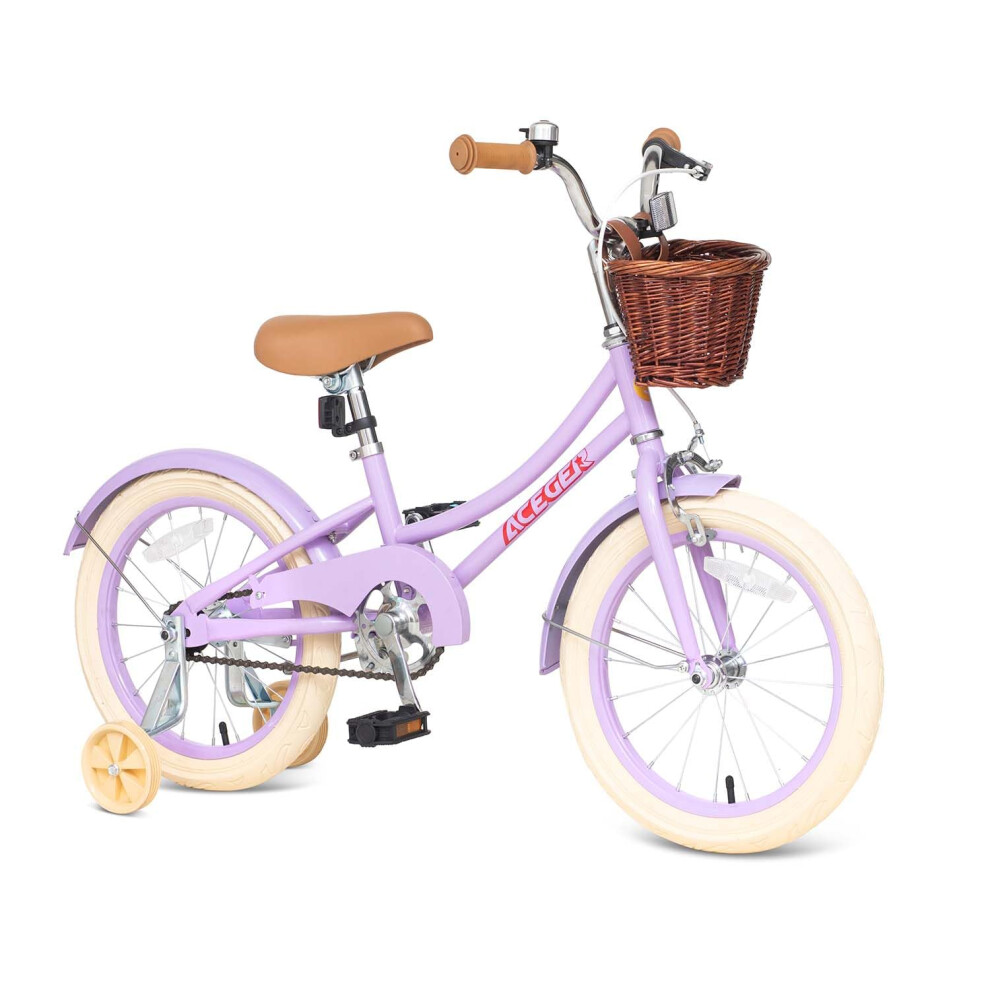 ACEGER Girls Bike with Basket  Kids Bike for 3-13 Years  14 inch with-image-OPC-PFMTS99-NEW