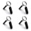 heyous 4pcs Κλείσιμο Βάρους Γυμναστηρίου 25mm Σφιγκτήρες Ασκήσεων 1