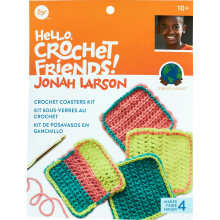 Boye 3629010001 Jonah's Hands Coaster Crochet Kit til begyndere 5 PCS Multicolor