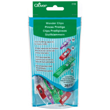 CLOVER Wonder Clip Jumbo Classic s Mini Green Piros s Lila